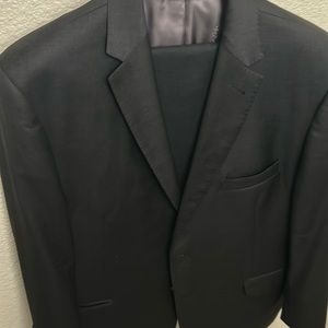 charcoal grey 46r 💯 wool suit Joe a bank